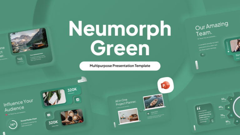 Neumorph Multipurpose PowerPoint Template