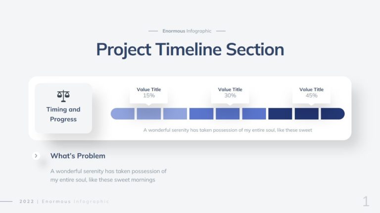 Timeline Value Infographic Template - 2022