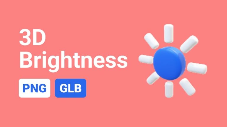 3D Brightness Icon-min