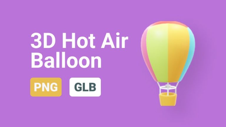 <span itemprop="name">Hot Air Balloon Icon 3D Assets</span>