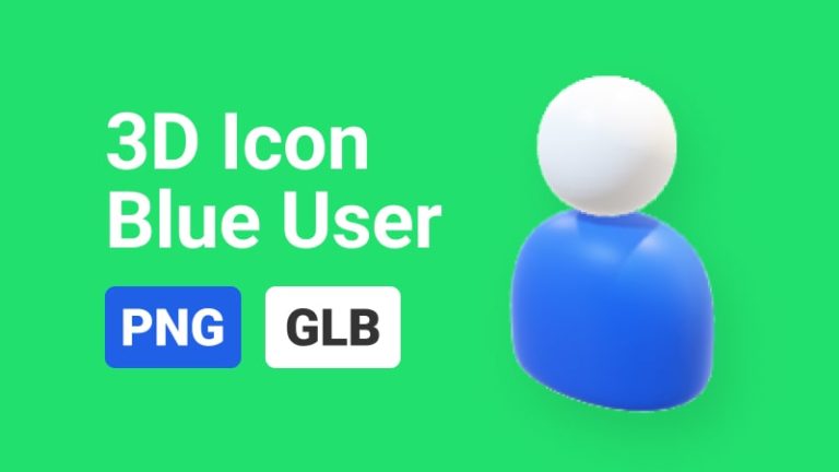 3D Icon Blue User-min