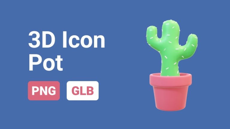 Pot Icon 3D Assets