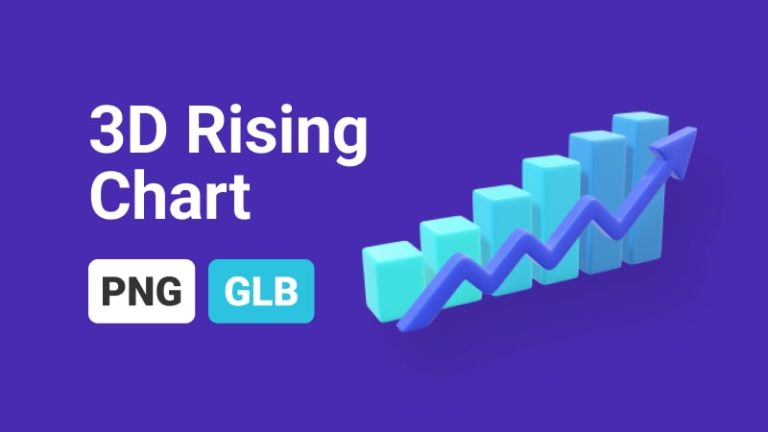 Block Rising Chart 3D Assets
