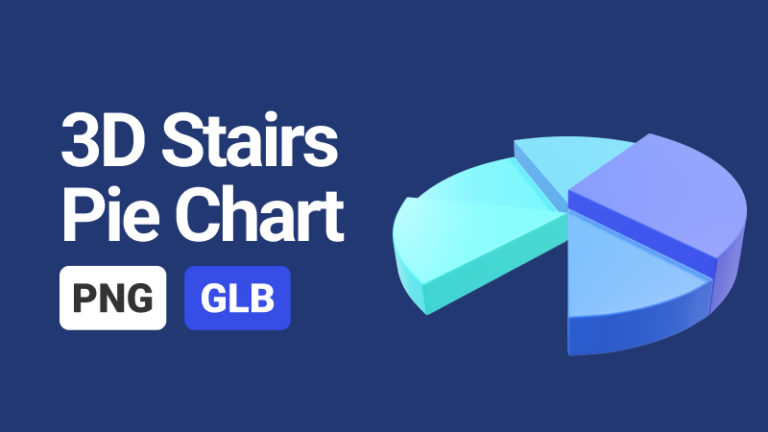 Stairs Pie Chart 3D Assets
