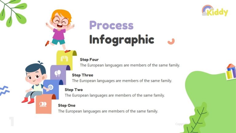 4 Step Process Diagram Infographic 10-min