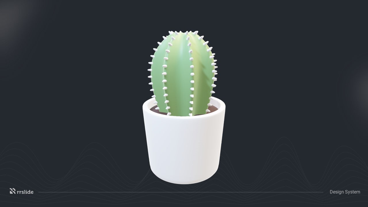 Aesthetic Cactus 3D Assets -min