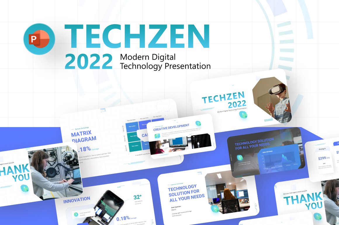Techzen Technology PowerPoint Template