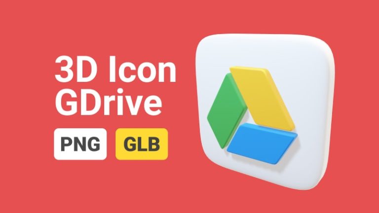 Google Drive Icon 3D Assets