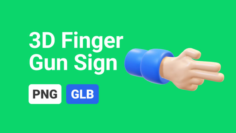 Hand Showing Fingers 3D Assets - Thumbnail