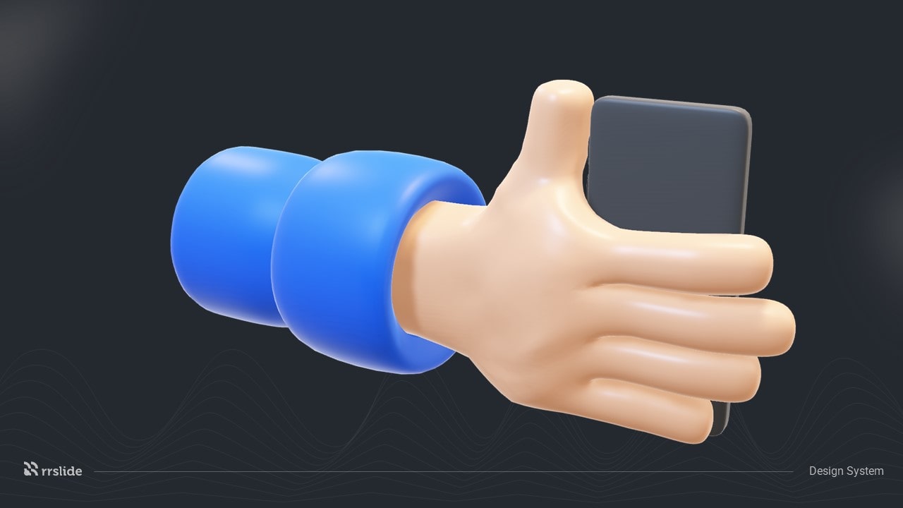 Holding The Phone 3D Assets-min