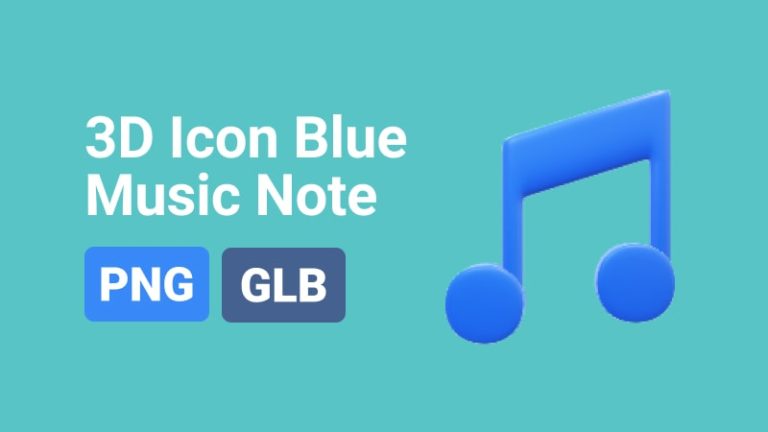 Icon Blue Music Note-min