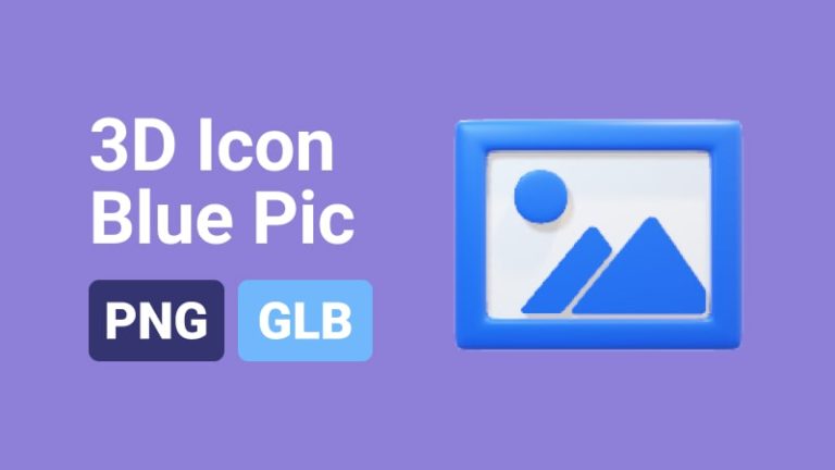 Pic Icon 3D Assets