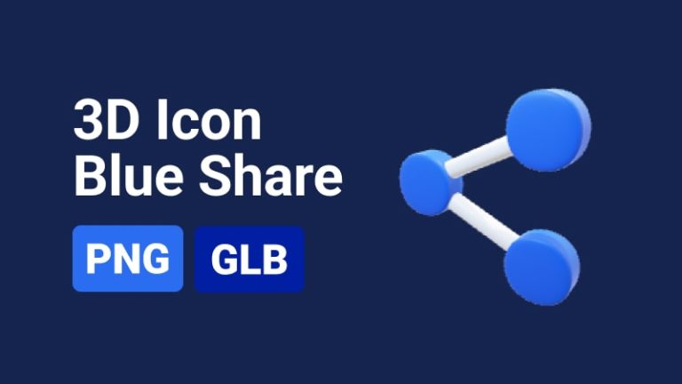 Share Icon 3D Assets