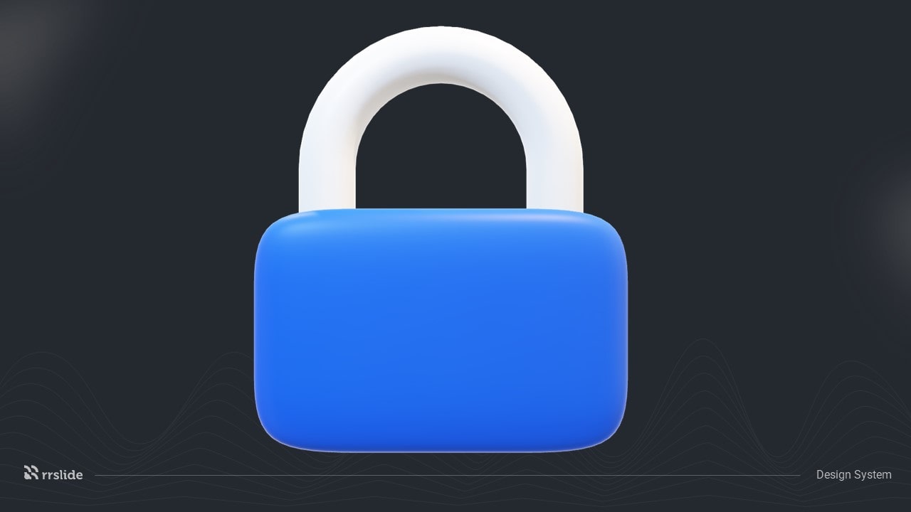 Lock Icon 3D Assets-min