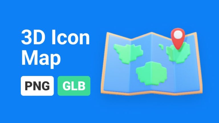 Map Icon 3D Assets