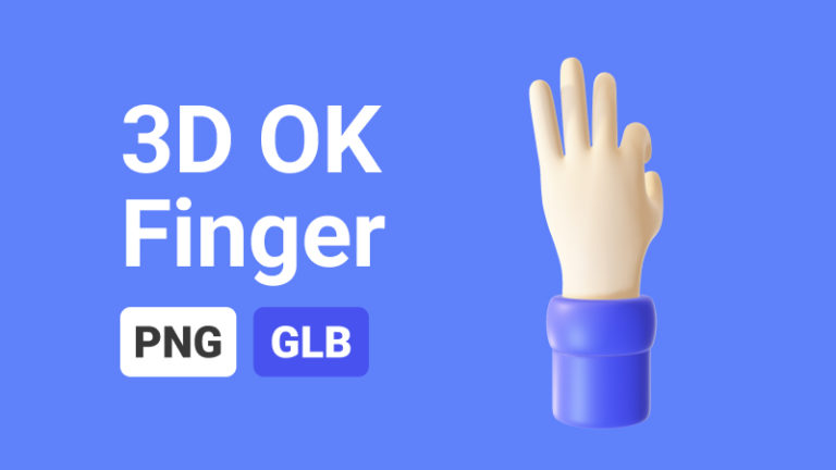 OK Hand Gestures 3D Assets - Thumbnail