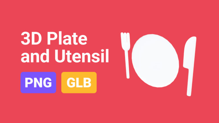 Plate and Utensil 3D Assets
