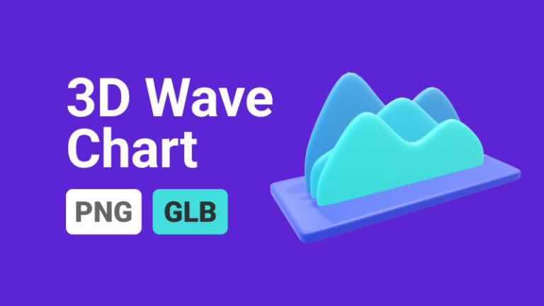 Row Wave Chart 3D Assets - Thumbnail