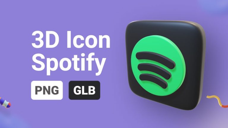 Spotify Icon 3D Assets