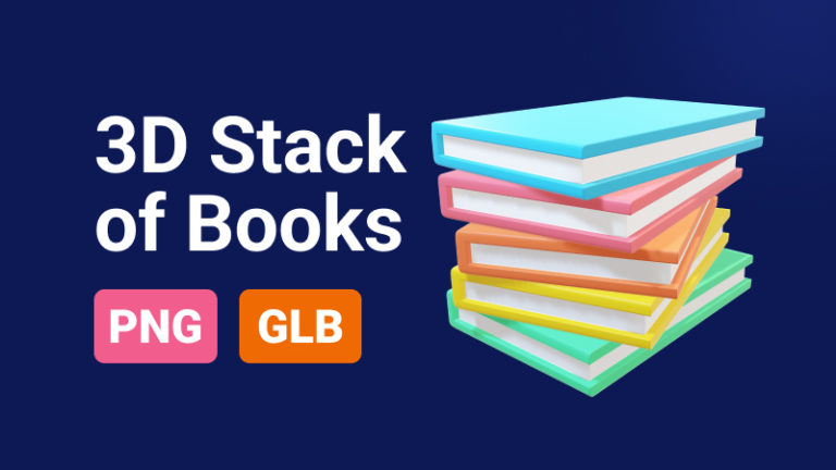 Stack of Books 3D Assets