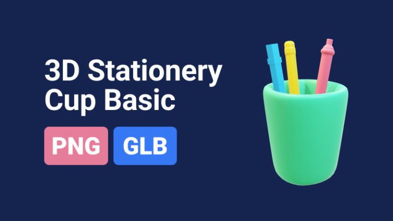 Stationery Cup Basic 3D Assets