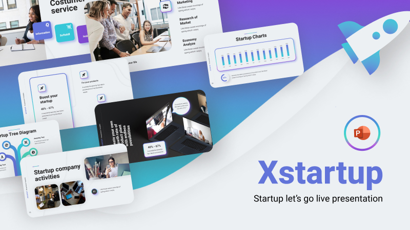 Xstratup Agency PowerPoint Template