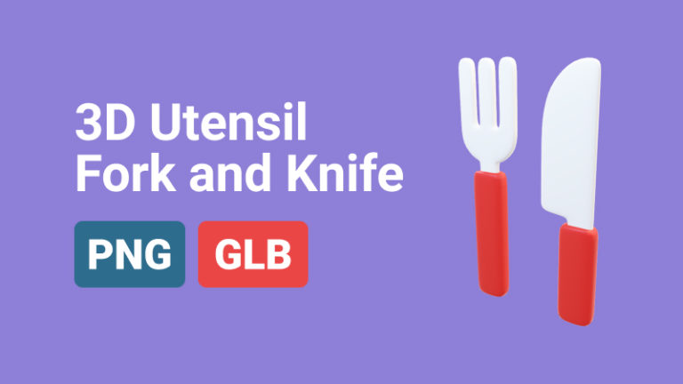 Utensil Fork and Knife 3D Assets