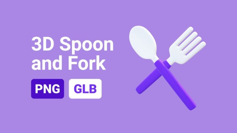 Utensil Spoon and Fork 3D Assets