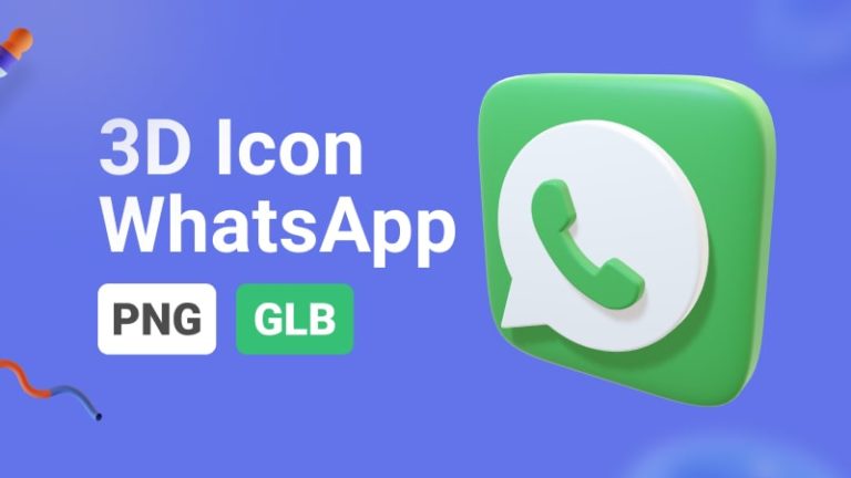 WhatsApp Icon 3D Assets