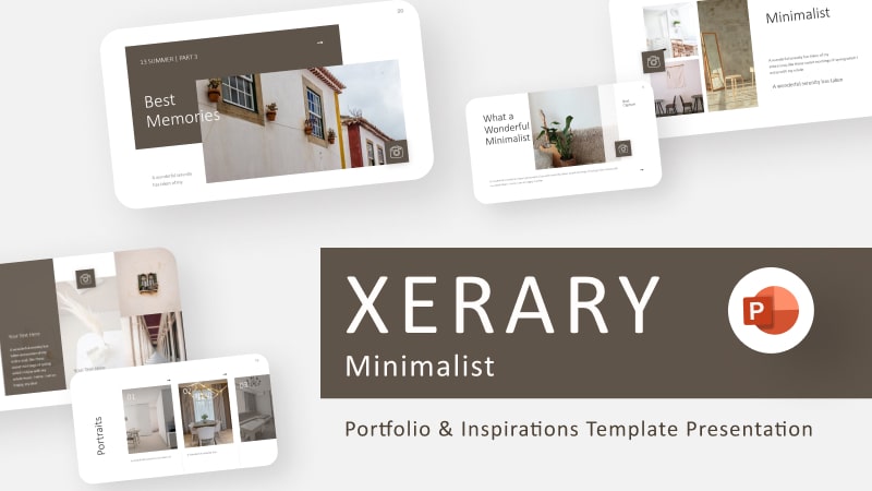 Xerary Minimalist Portfolio PowerPoint Template