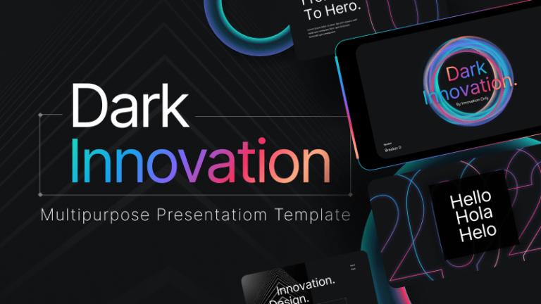 Dark Innovation Business PowerPoint Templates