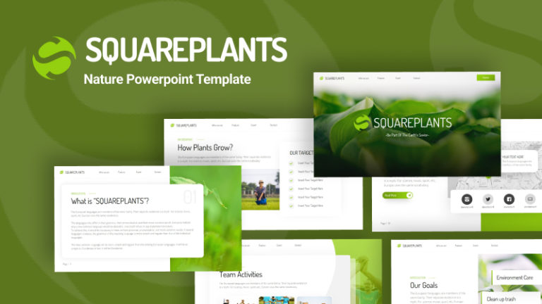 Squareplants Nature Powerpoint Template