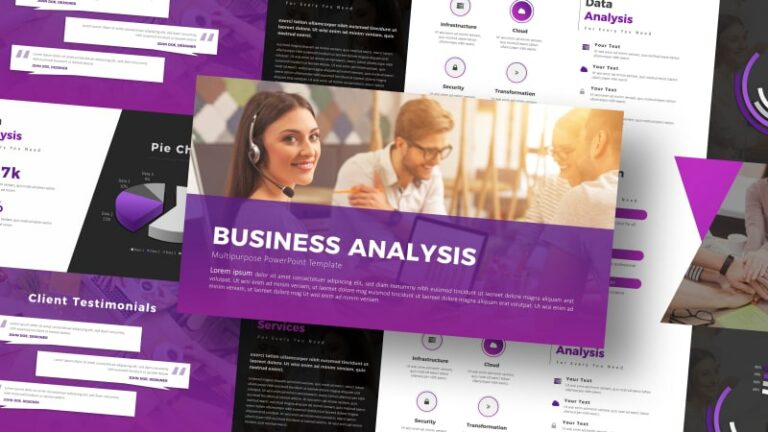 Free Business Analysis PowerPoint Template-min