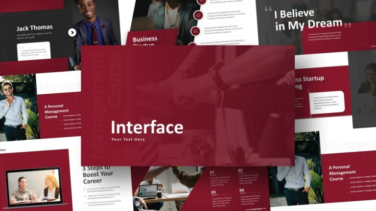 Free Interface Business PowerPoint Template-min
